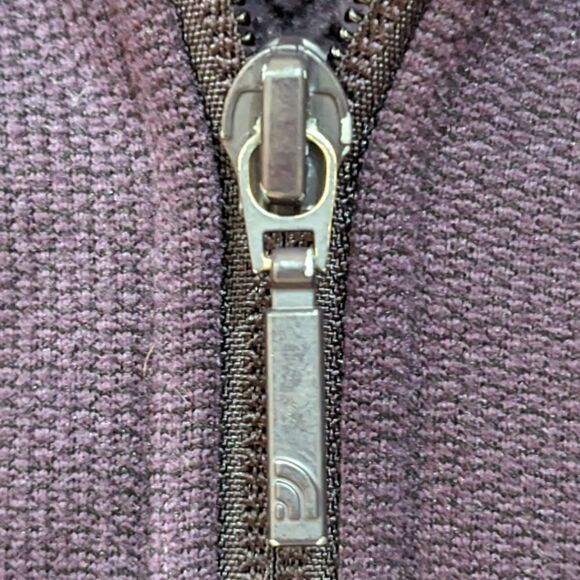 The North Face Women's Furry Fleece Full Zip Up Sweater Jacket - Purple Size S - Picture 10 of 13